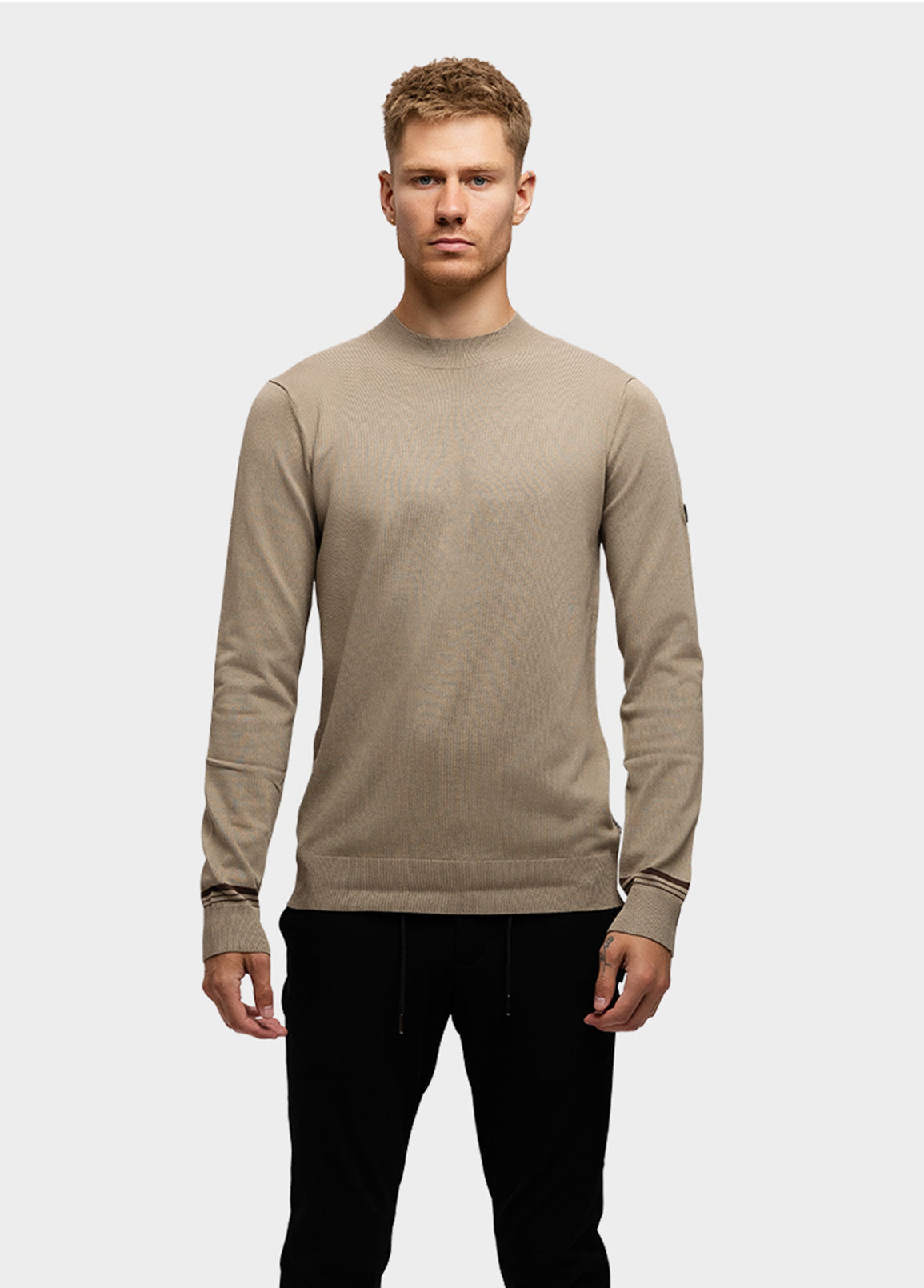 Sweater Eero Sand Dark Brown